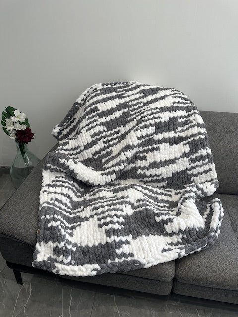 Couverture plaid Tendre hiver Gilberte créations