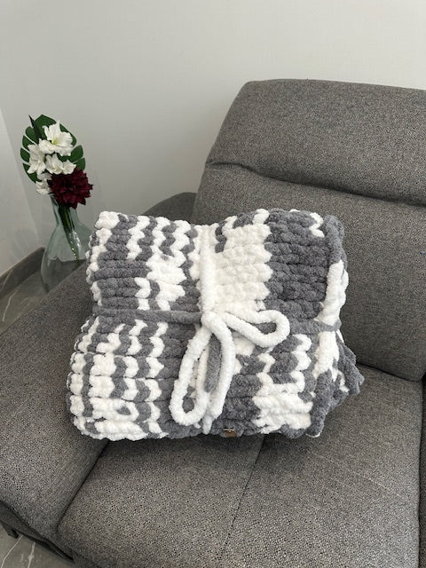 Couverture plaid Tendre hiver Gilberte créations