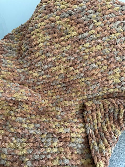 Couverture plaid Chaleur d'automne Gilberte créations