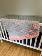 Couverture bébé Nuage fleuri